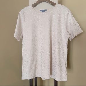Karen Scott Embroidered Tshirt